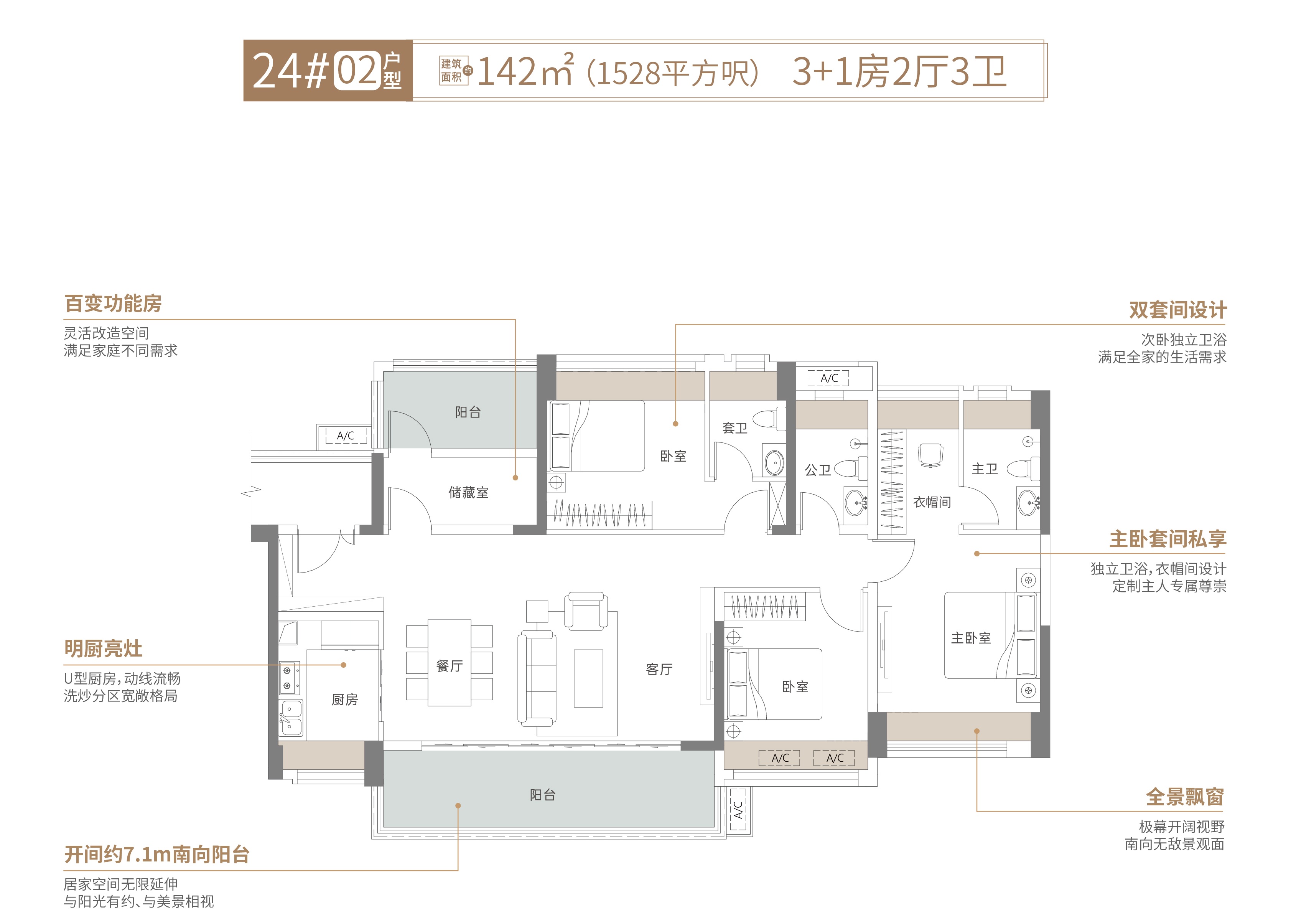 4房3廁